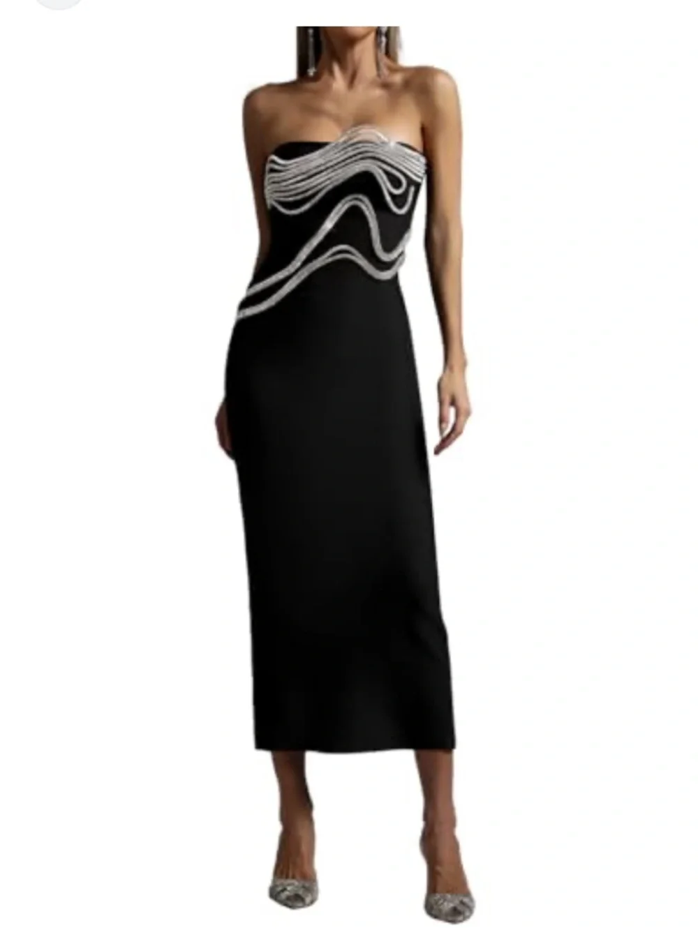 BELLA BARNETT Black Strapless - Picture 2 of 2